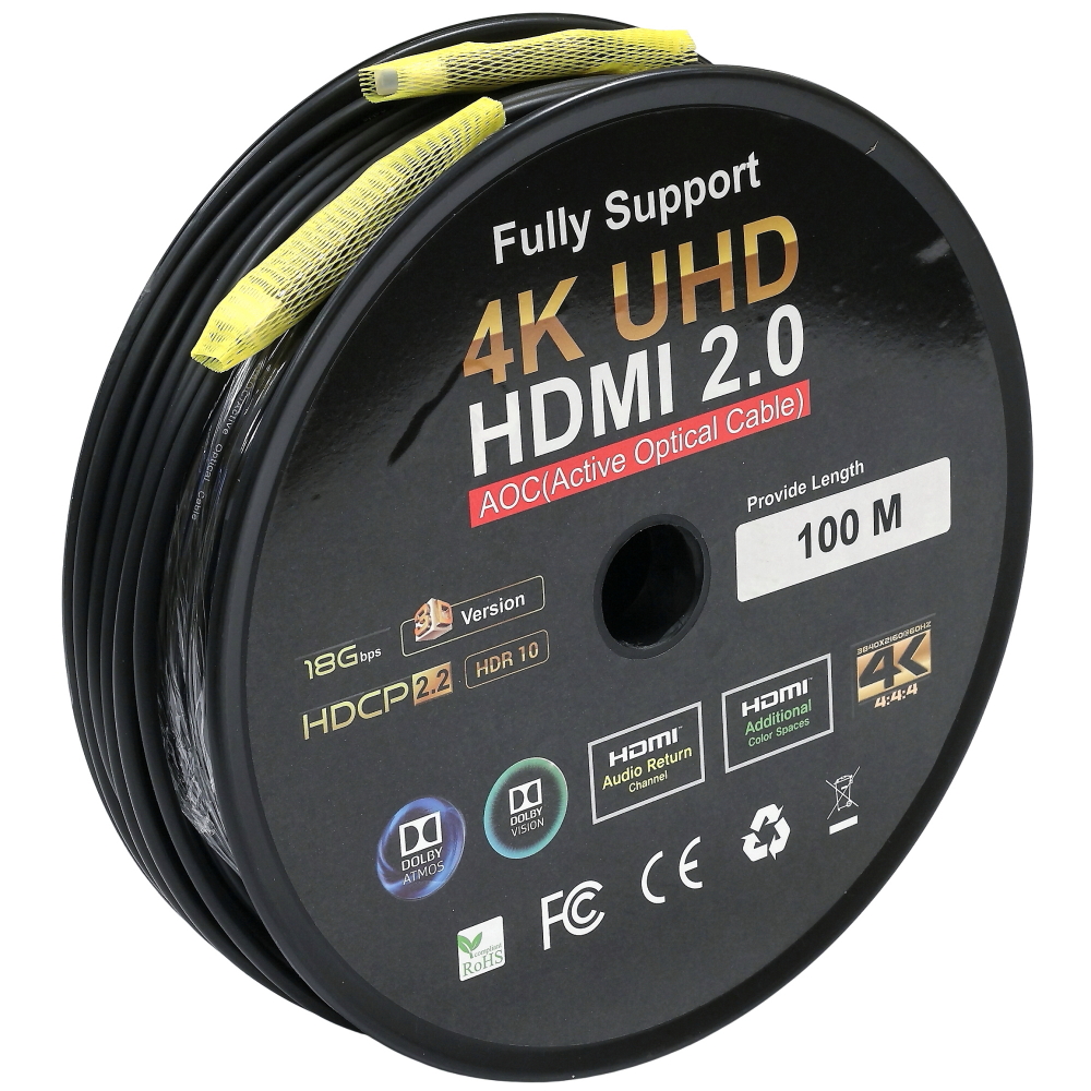 HDMI 2.0 Active Optical Cable 4K UHD 100m - buy in Kiev, Kharkov
